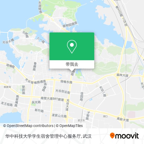 华中科技大学学生宿舍管理中心服务厅地图