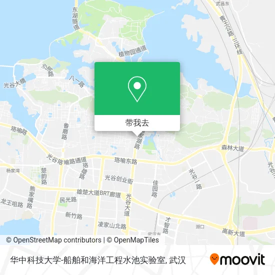 华中科技大学-船舶和海洋工程水池实验室地图