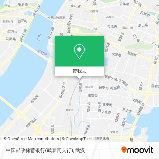 中国邮政储蓄银行(武泰闸支行)地图