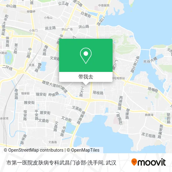 市第一医院皮肤病专科武昌门诊部-洗手间地图