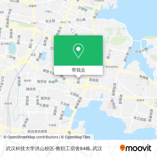 武汉科技大学洪山校区-教职工宿舍84栋地图