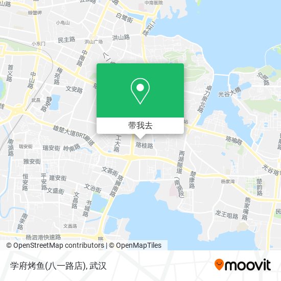学府烤鱼(八一路店)地图