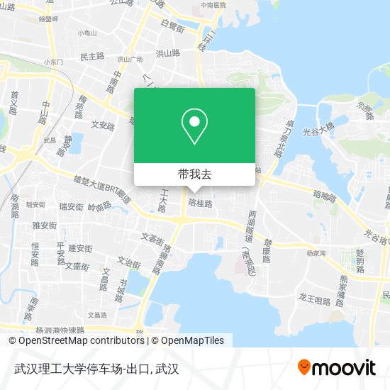 武汉理工大学停车场-出口地图