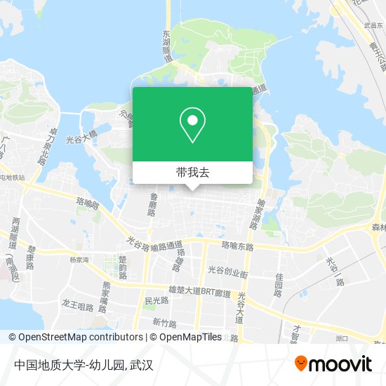 中国地质大学-幼儿园地图