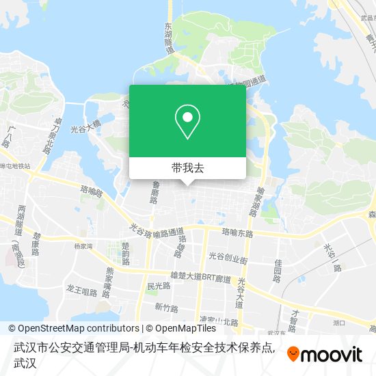 武汉市公安交通管理局-机动车年检安全技术保养点地图
