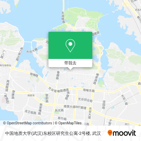 中国地质大学(武汉)东校区研究生公寓-2号楼地图