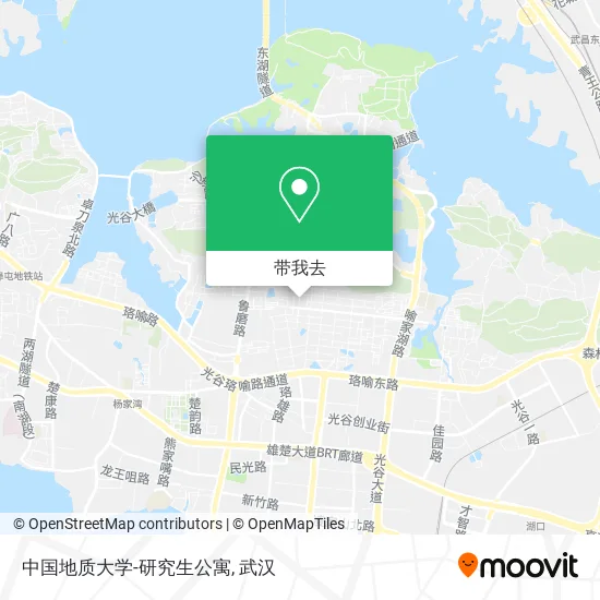 中国地质大学-研究生公寓地图