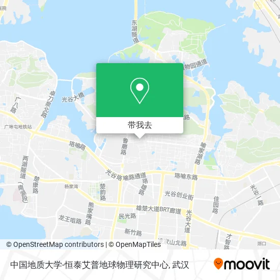 中国地质大学-恒泰艾普地球物理研究中心地图