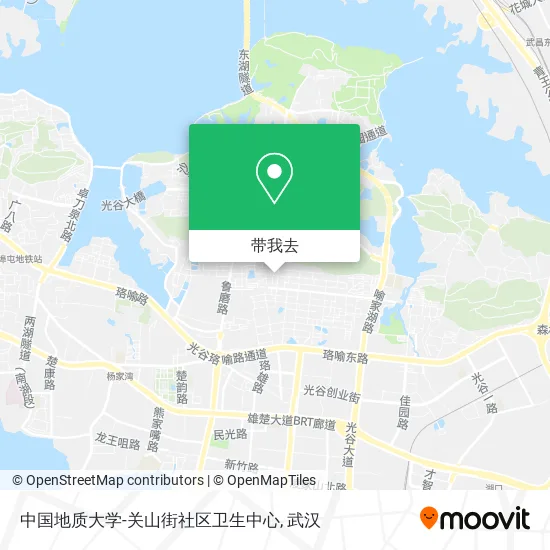 中国地质大学-关山街社区卫生中心地图