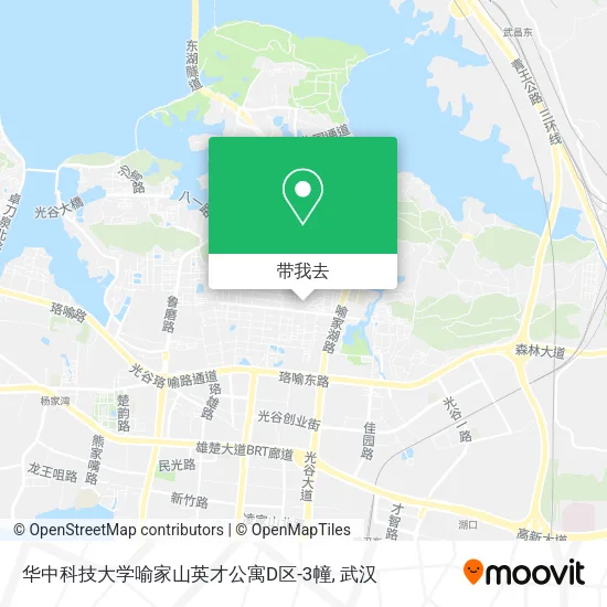 华中科技大学喻家山英才公寓D区-3幢地图