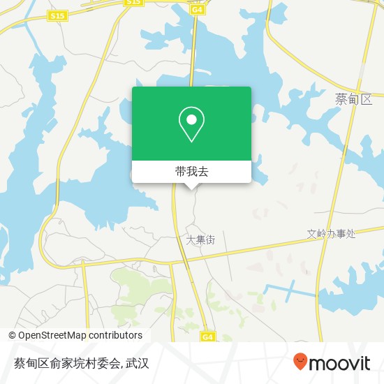 蔡甸区俞家垸村委会地图