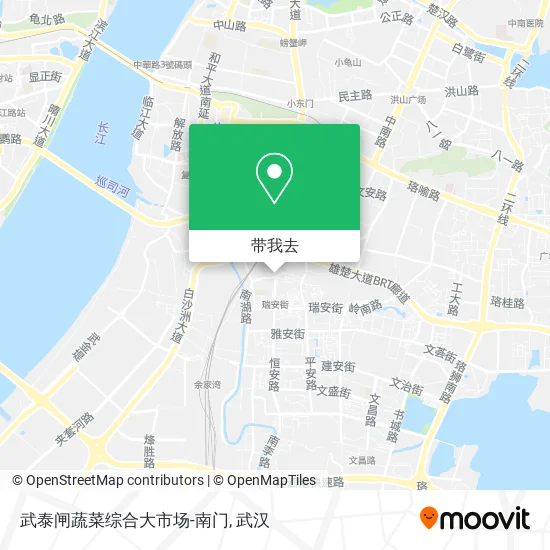 武泰闸蔬菜综合大市场-南门地图