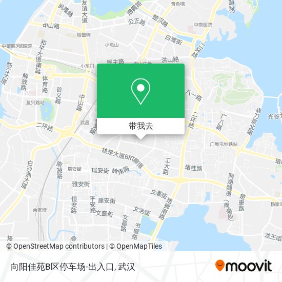 向阳佳苑B区停车场-出入口地图