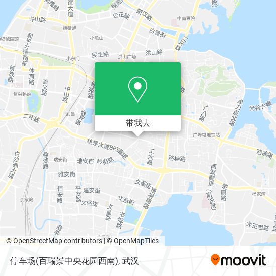 停车场(百瑞景中央花园西南)地图