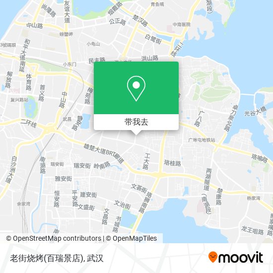 老街烧烤(百瑞景店)地图