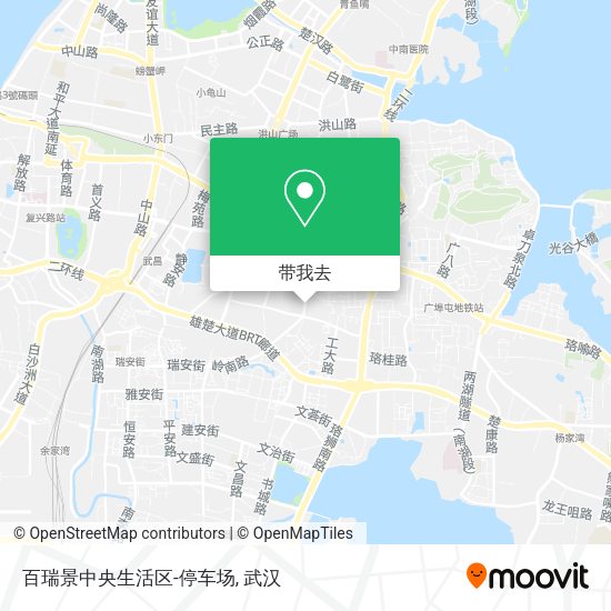 百瑞景中央生活区-停车场地图