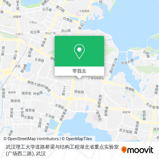 武汉理工大学道路桥梁与结构工程湖北省重点实验室(广场西二路)地图