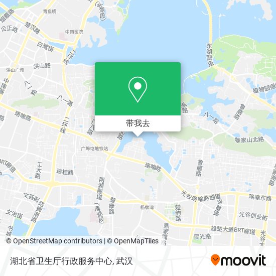 湖北省卫生厅行政服务中心地图