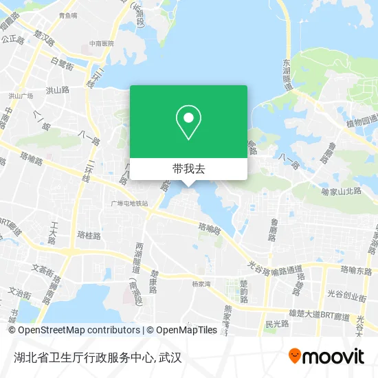 湖北省卫生厅行政服务中心地图