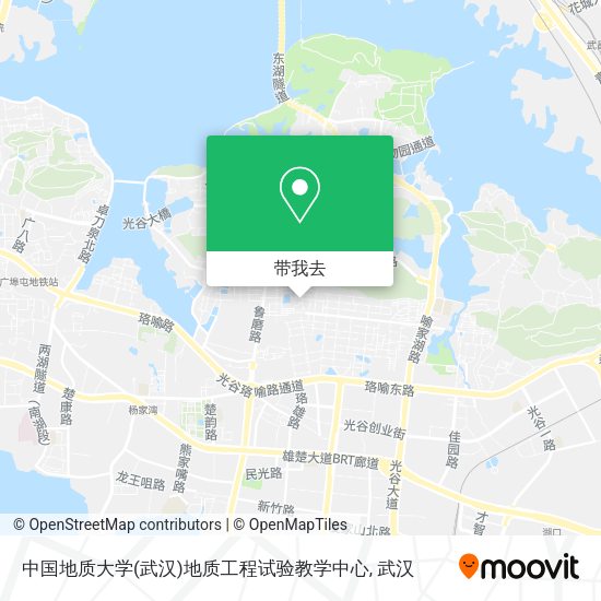 中国地质大学(武汉)地质工程试验教学中心地图