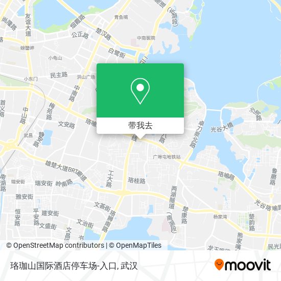 珞珈山国际酒店停车场-入口地图