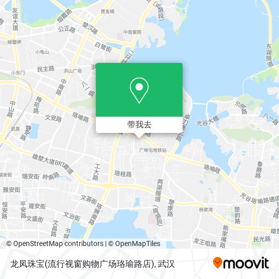 龙凤珠宝(流行视窗购物广场珞瑜路店)地图