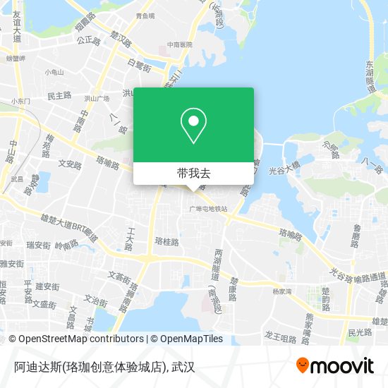 阿迪达斯(珞珈创意体验城店)地图