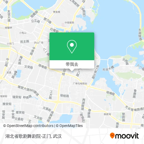 湖北省歌剧舞剧院-正门地图