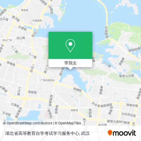 湖北省高等教育自学考试学习服务中心地图