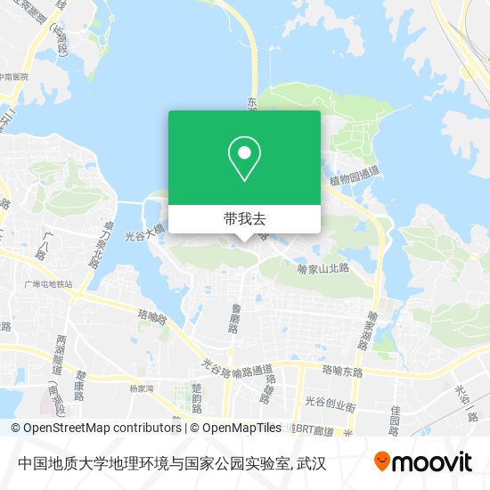 中国地质大学地理环境与国家公园实验室地图