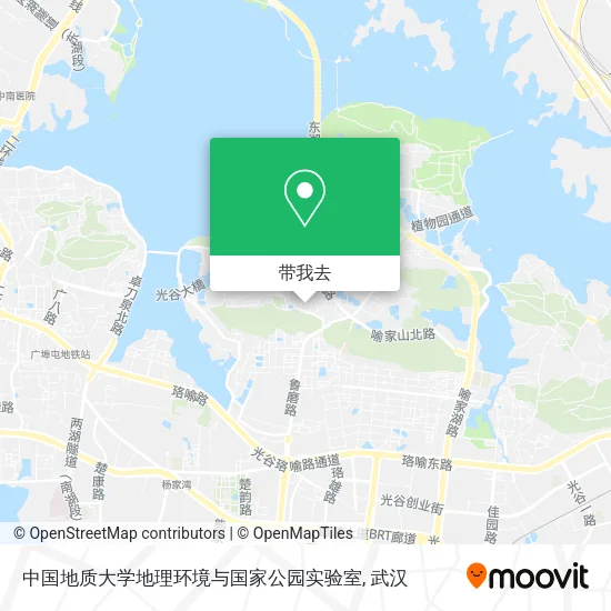中国地质大学地理环境与国家公园实验室地图