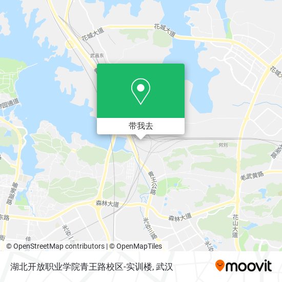 湖北开放职业学院青王路校区-实训楼地图