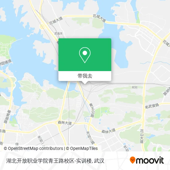 湖北开放职业学院青王路校区-实训楼地图