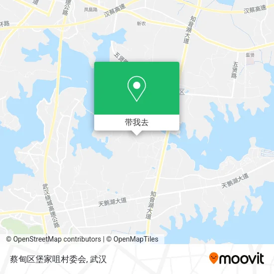 蔡甸区堡家咀村委会地图