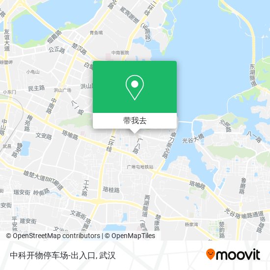 中科开物停车场-出入口地图