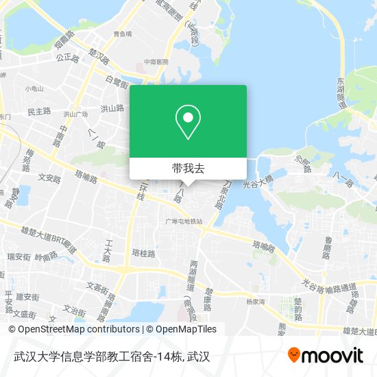 武汉大学信息学部教工宿舍-14栋地图