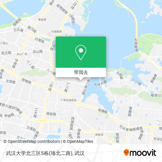 武汉大学北三区5栋(珞北二路)地图