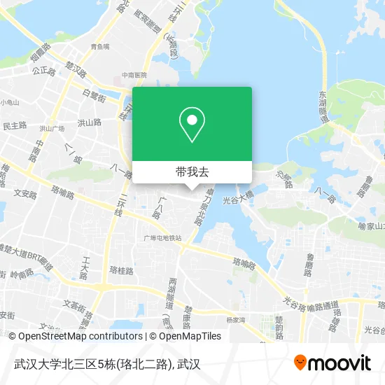 武汉大学北三区5栋(珞北二路)地图