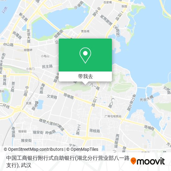 中国工商银行附行式自助银行(湖北分行营业部八一路支行)地图
