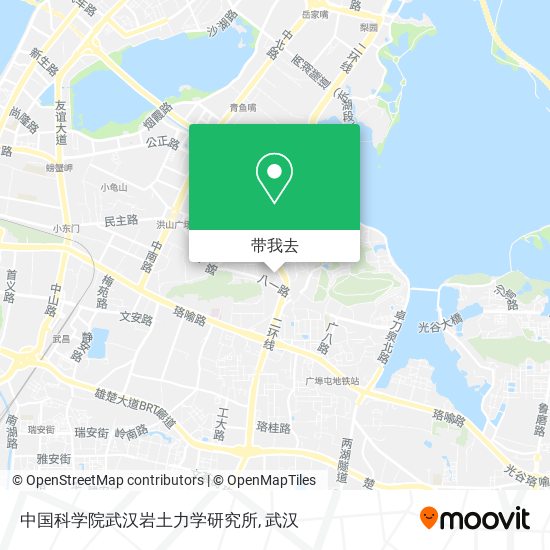 中国科学院武汉岩土力学研究所地图