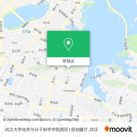 武汉大学化学与分子科学学院西区1层创隆厅地图