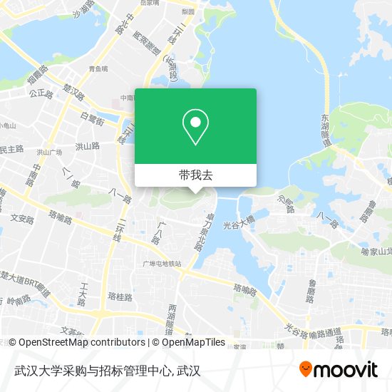 武汉大学采购与招标管理中心地图
