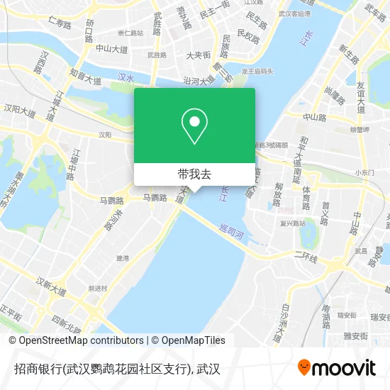 招商银行(武汉鹦鹉花园社区支行)地图