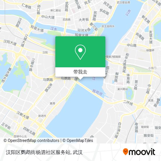 汉阳区鹦鹉街杨泗社区服务站地图
