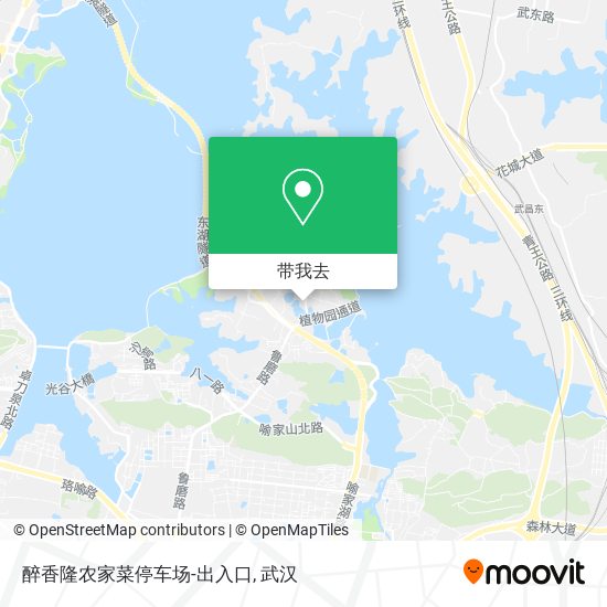 醉香隆农家菜停车场-出入口地图