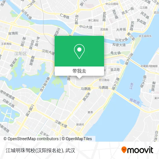 江城明珠驾校(汉阳报名处)地图