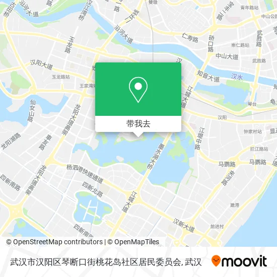 武汉市汉阳区琴断口街桃花岛社区居民委员会地图
