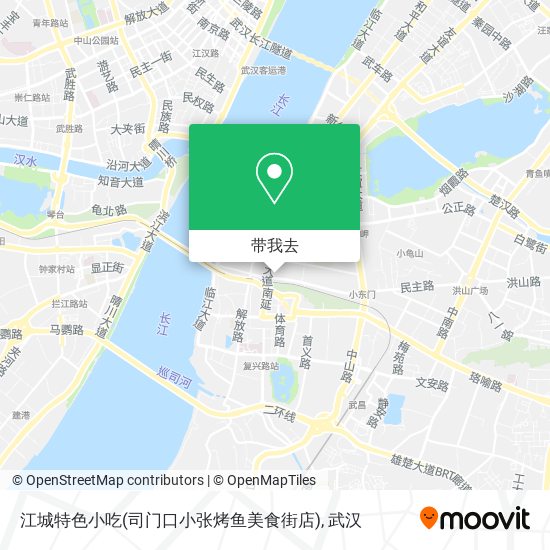江城特色小吃(司门口小张烤鱼美食街店)地图