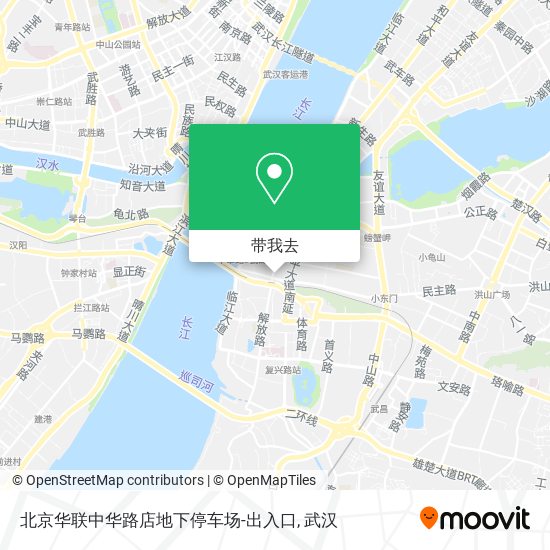 北京华联中华路店地下停车场-出入口地图