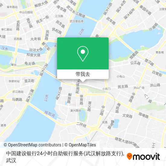 中国建设银行24小时自助银行服务(武汉解放路支行)地图
